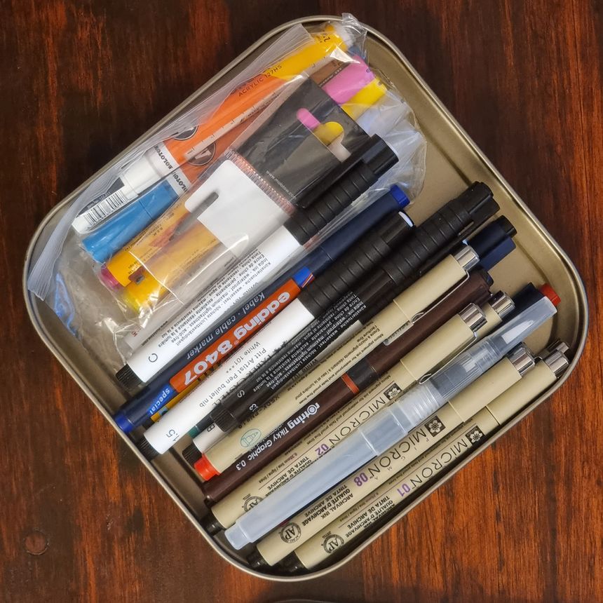 Different pens
